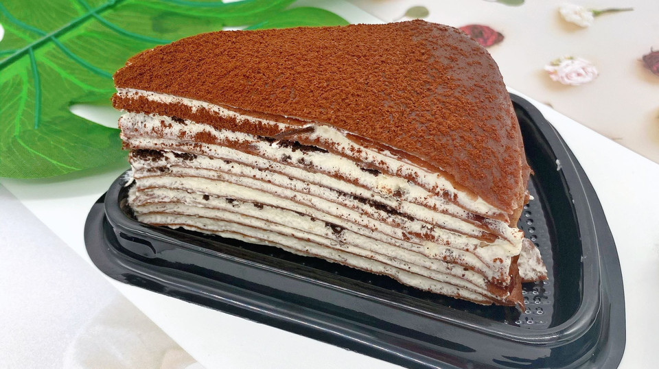 巧克力千层切角图片