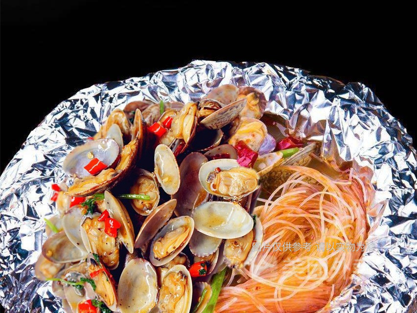 十三香秘制锡纸烤花甲粉丝图片