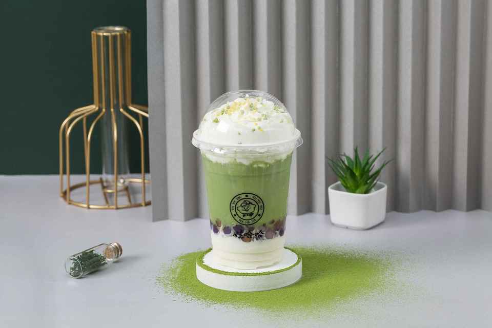 雪山钙奶暮冬抹茶图片