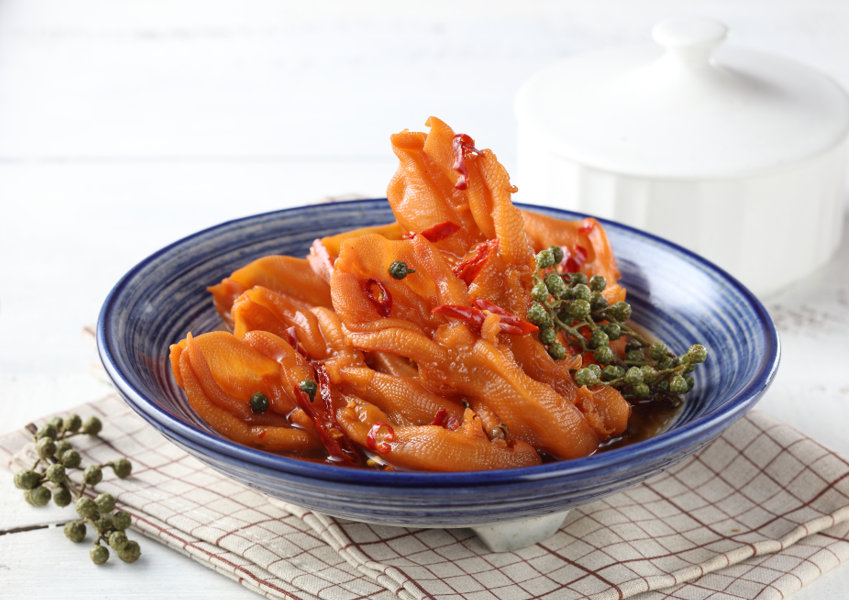 藤椒无骨鸭掌图片