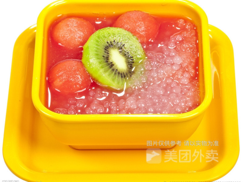 西瓜炒酸奶图片