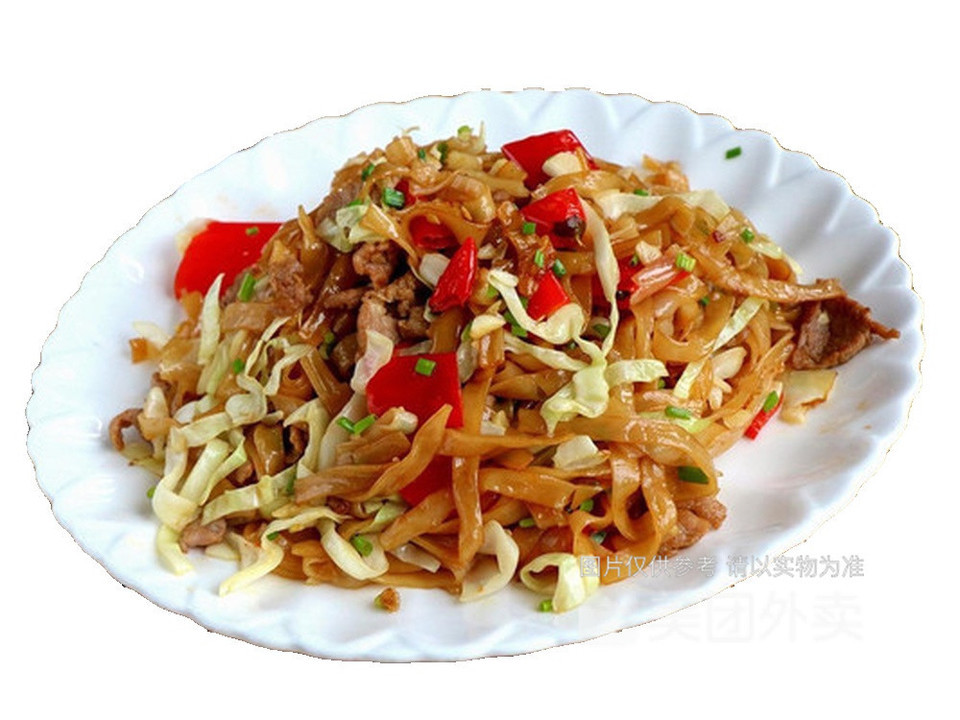 鸡蛋瘦肉炒鸳鸯粉图片