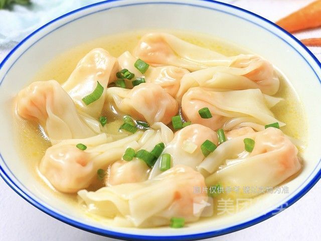 鸡汤鲜虾小馄饨图片