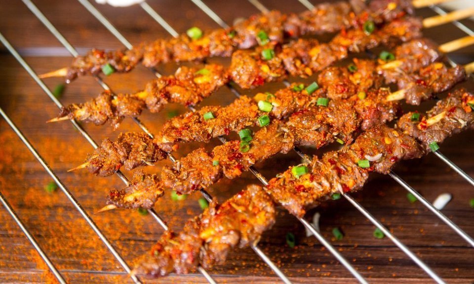 大串雪花牛肉图片