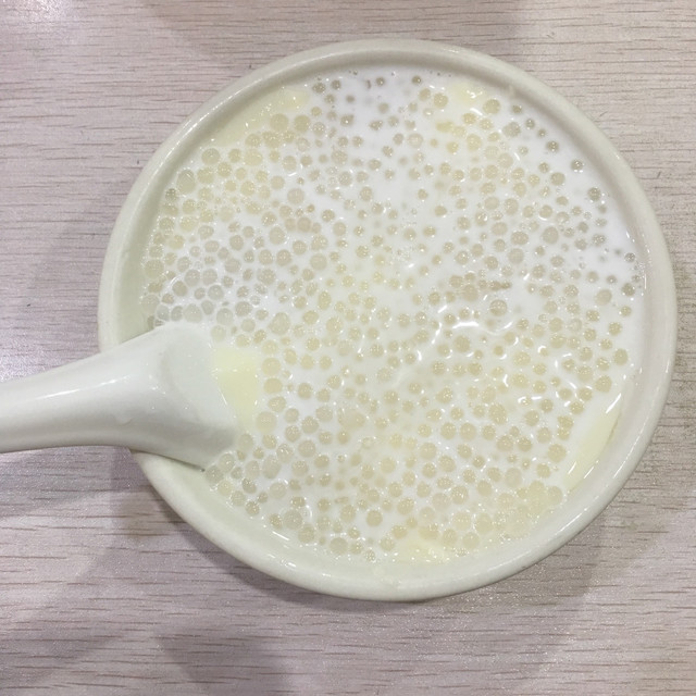 椰汁西米豆腐花图片