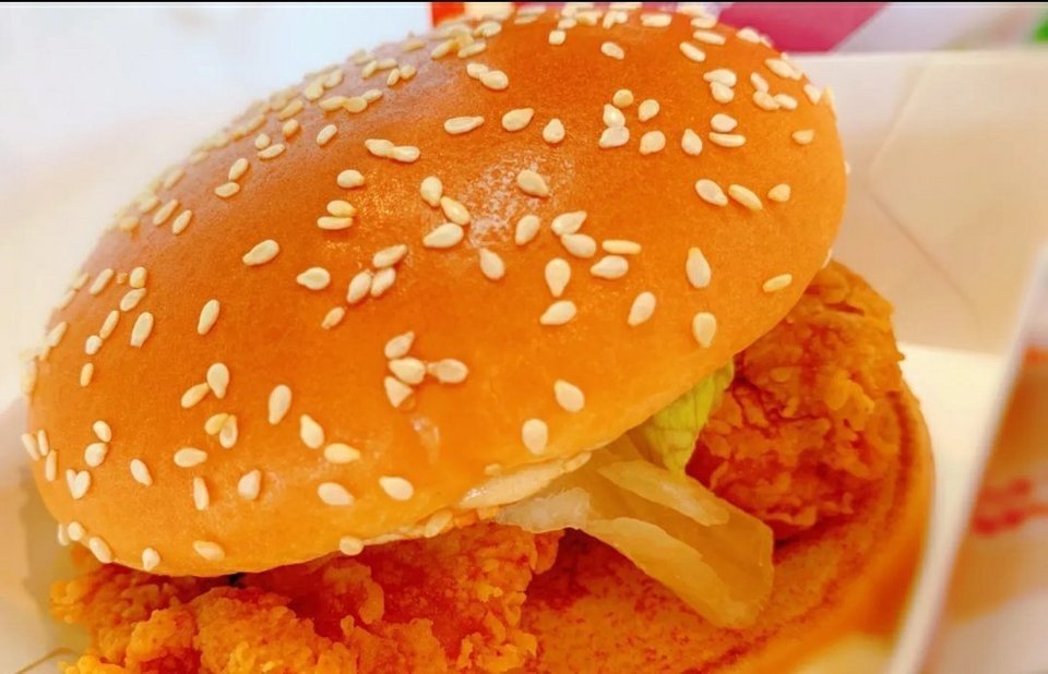 香辣鸡腿堡图片