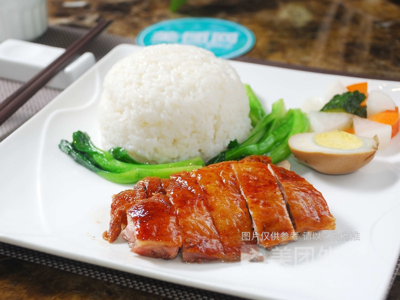 广式烧鸭饭图片