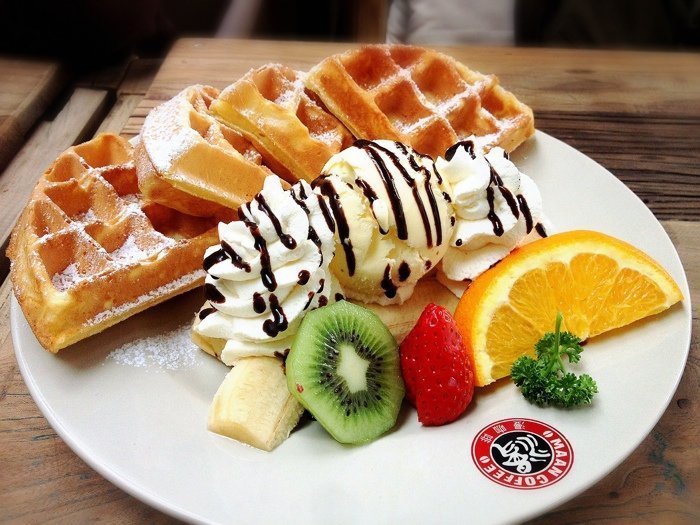 水果华夫饼图片