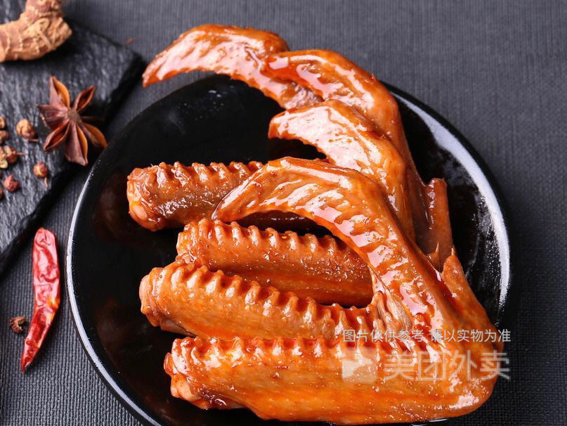 绝味香辣鸭翅图片