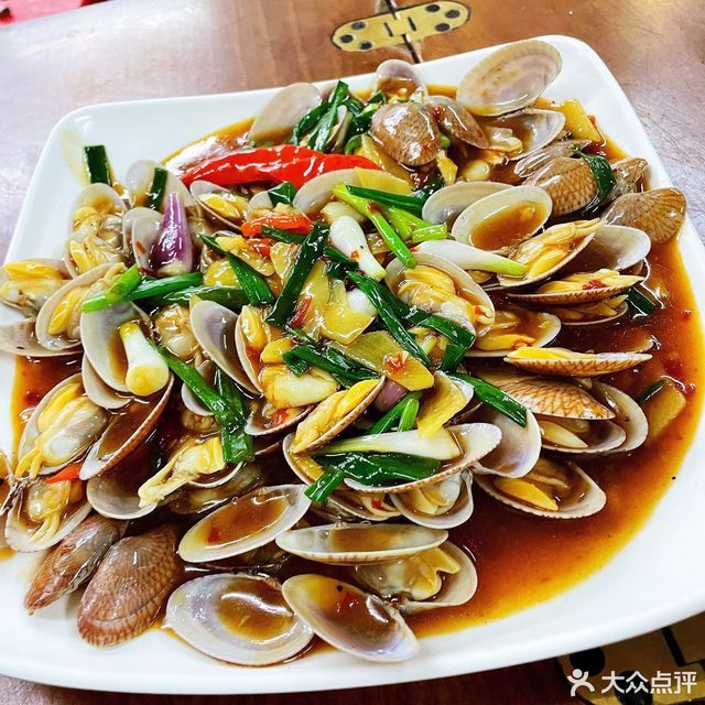 姜葱炒花甲图片