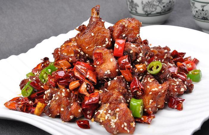 特色干煸鸡图片