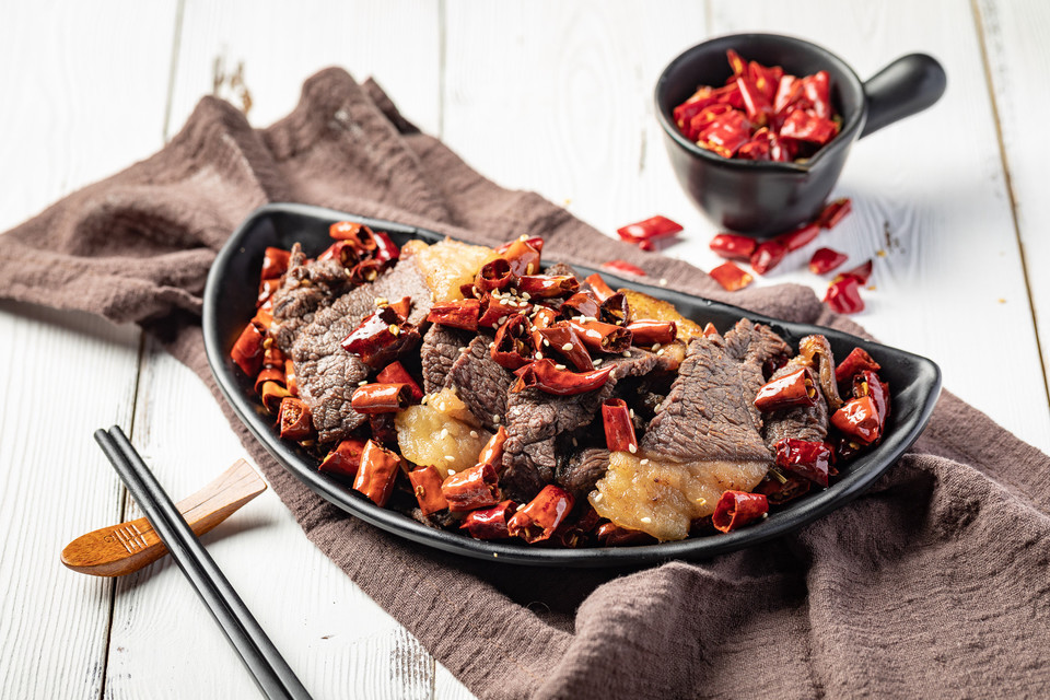 沙甸软炸牛干巴图片