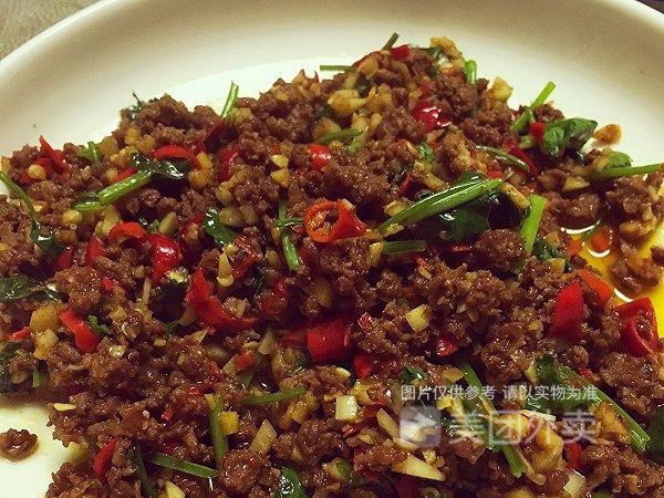 小米辣牛肉末图片