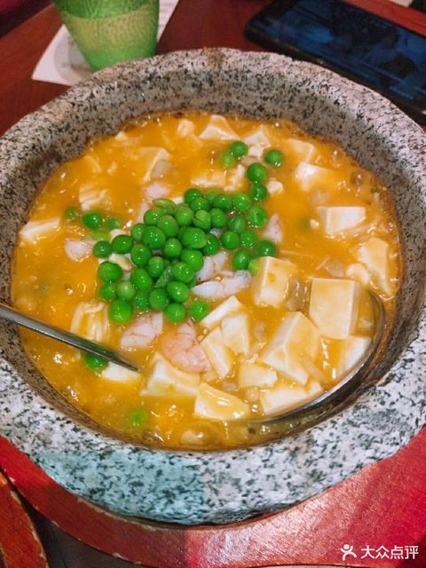 石锅海鲜豆腐图片