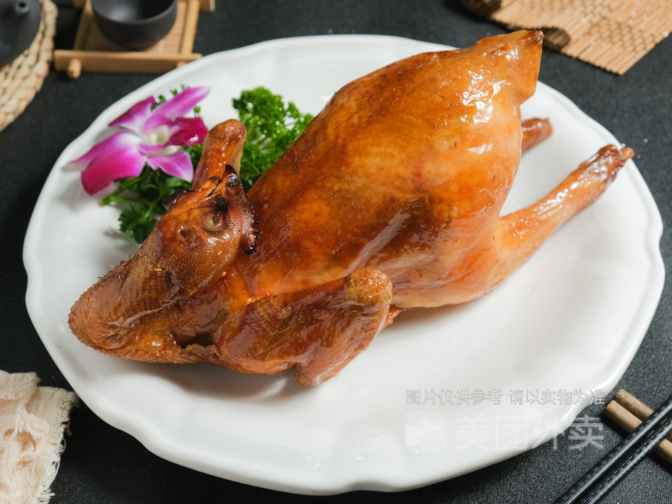 荔枝木炭烧鸡图片