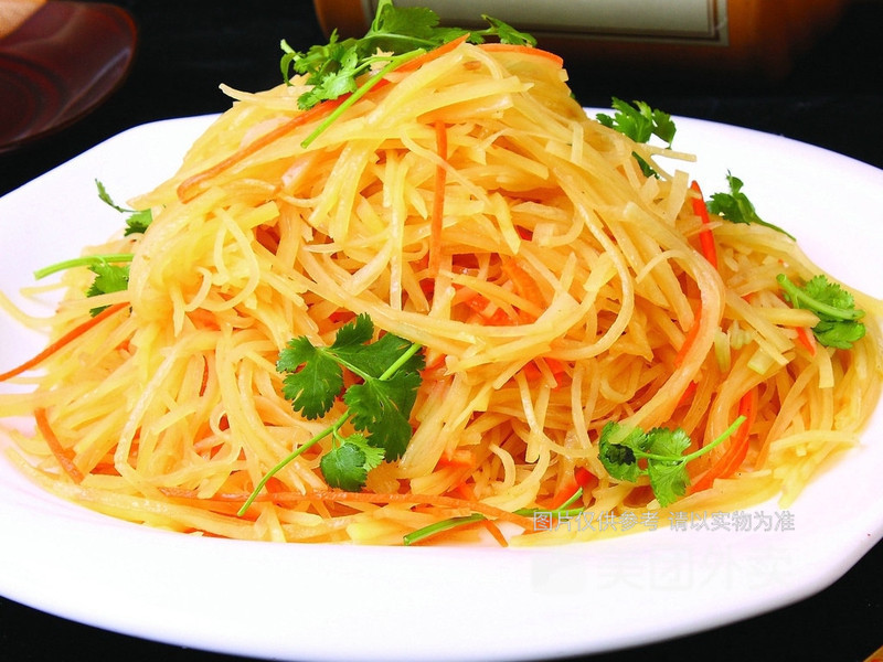 凉拌红油土豆丝图片