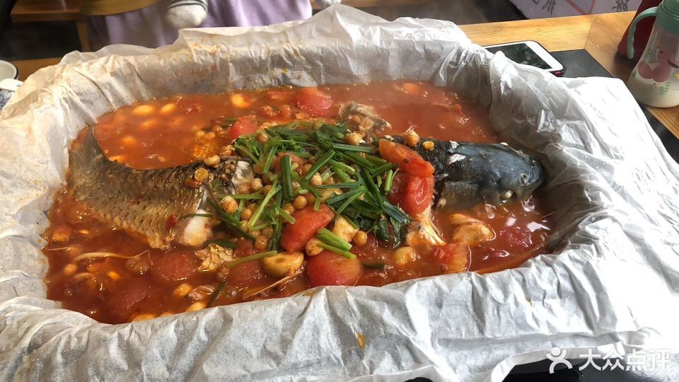 番茄纸包鱼图片