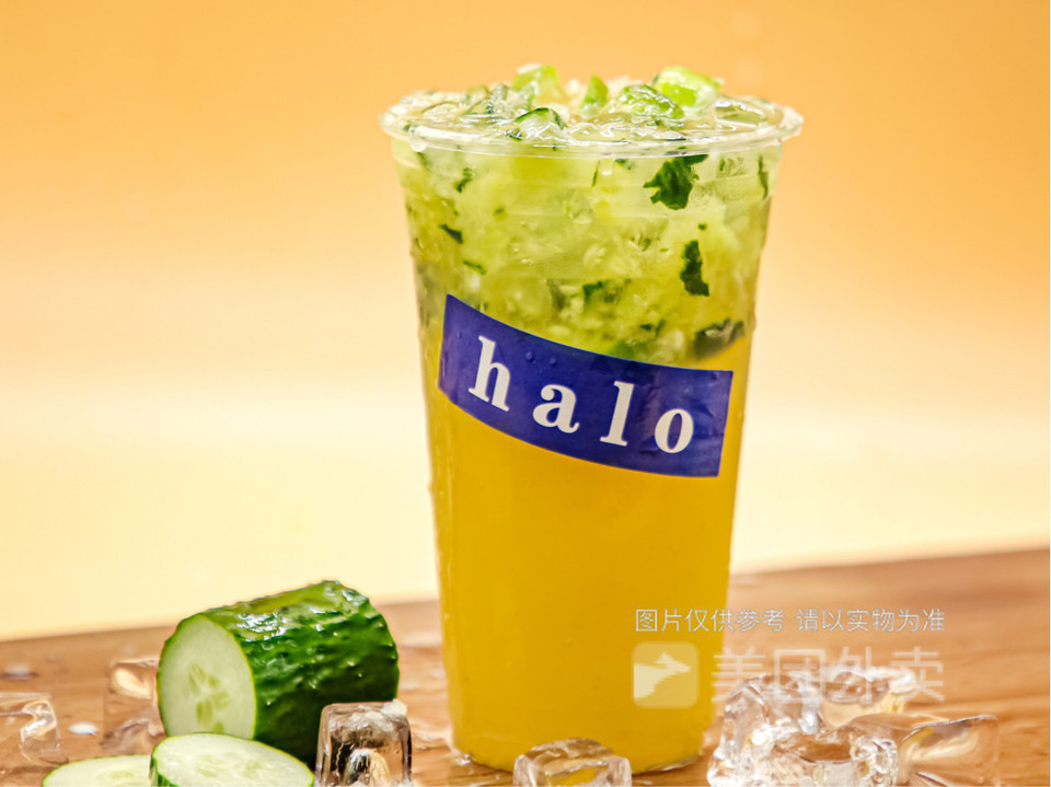halo手打柠檬茶靖安路店