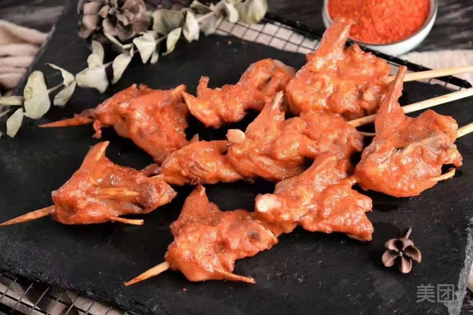 炸鸡叉骨图片