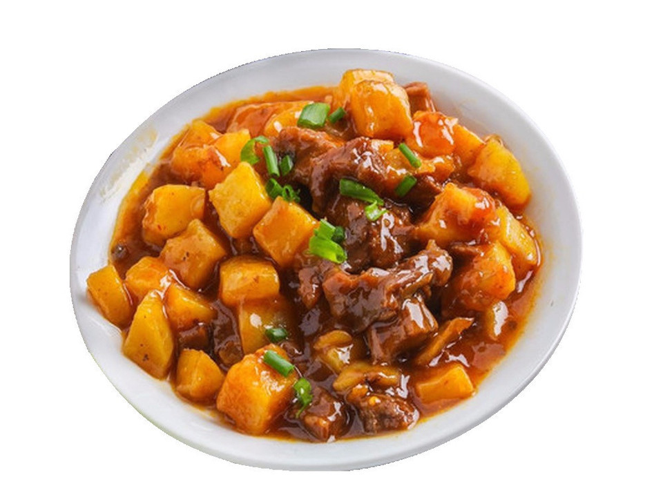 土豆牛肉盖浇面图片