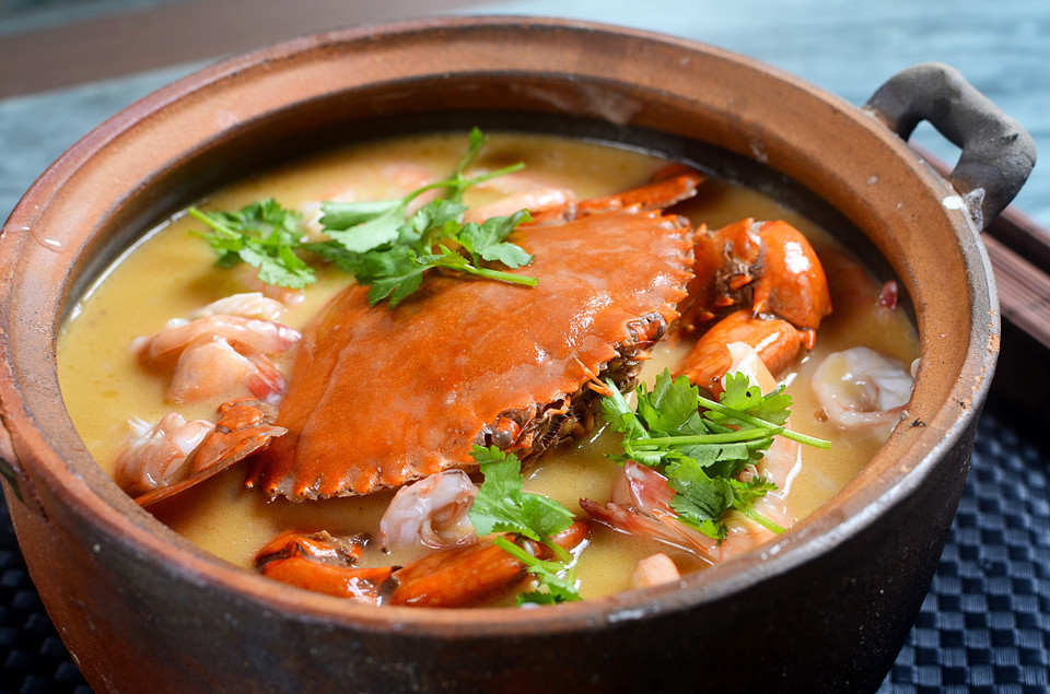 招牌膏蟹鲜虾粥图片