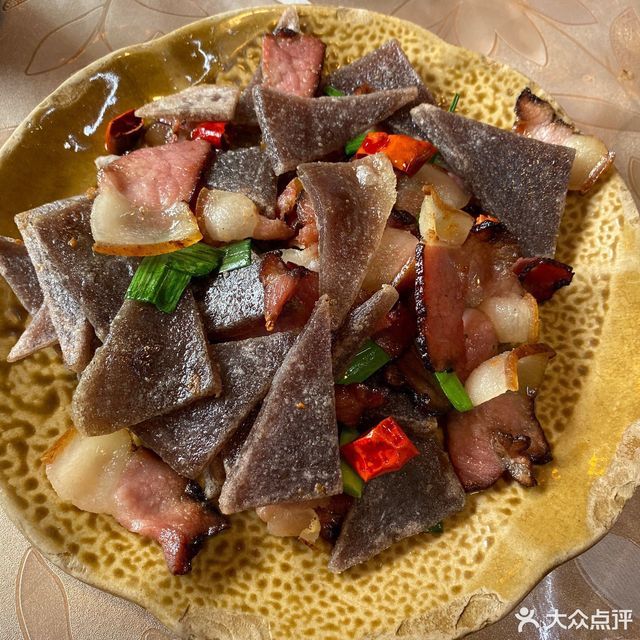 蕨粑炒腊肉图片