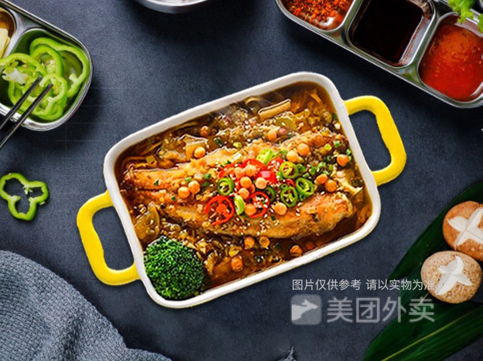 蒜香烤鱼饭图片