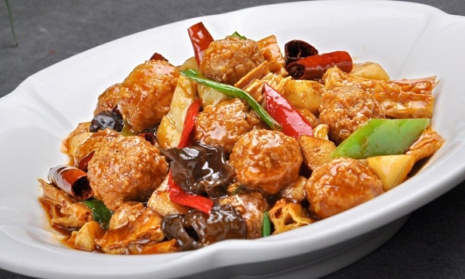 蛋白烧肉丸图片