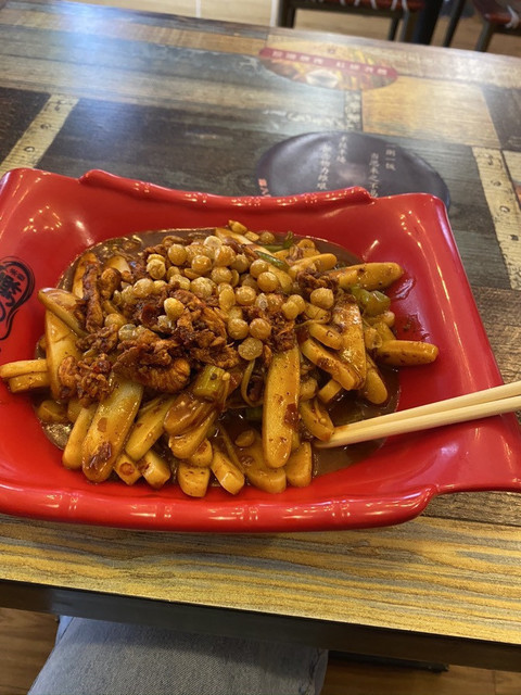 鸡肉炒年糕图片