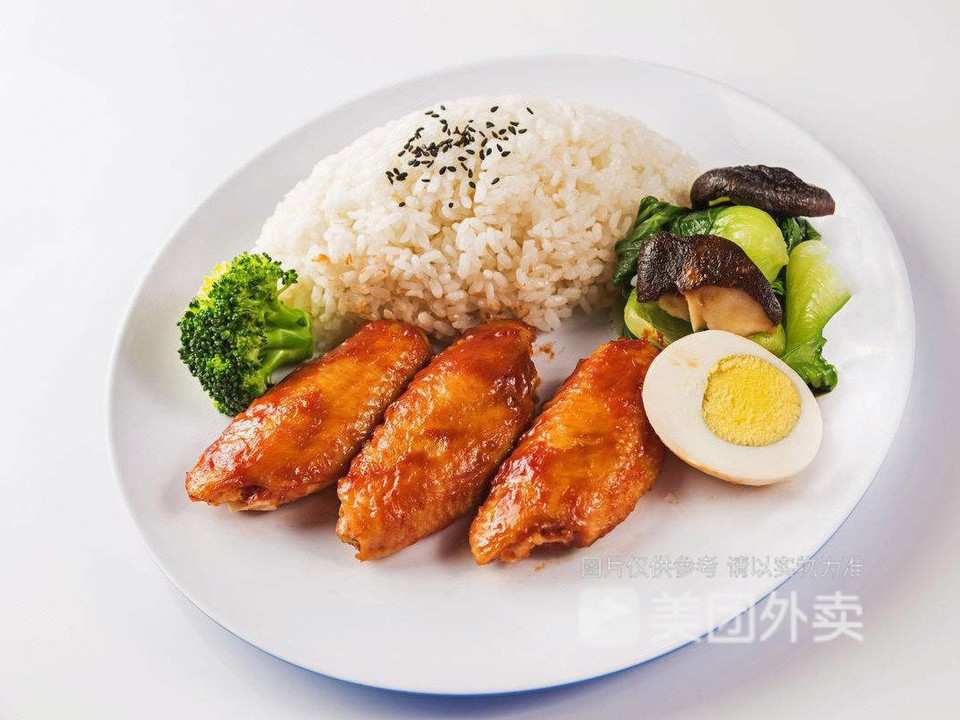 蜜汁鸡翅饭