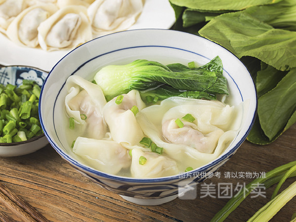 青菜大馄饨图片