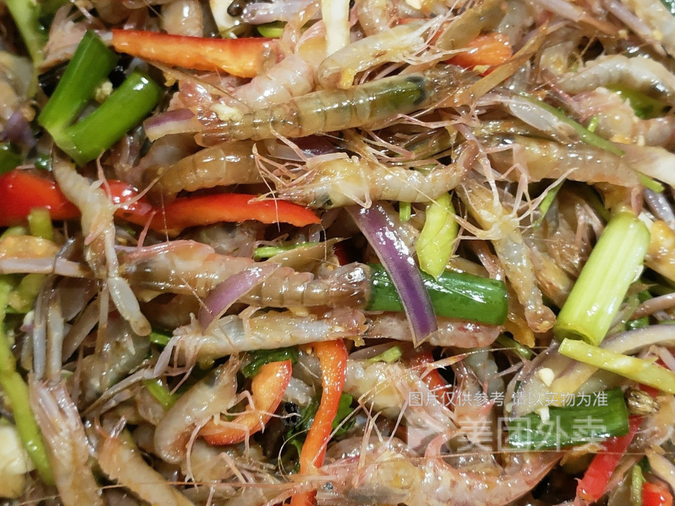 拌夹板虾图片