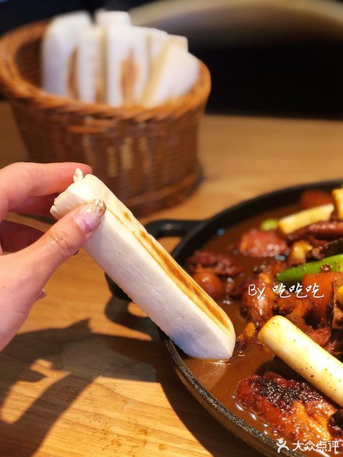 手工杠子馍图片