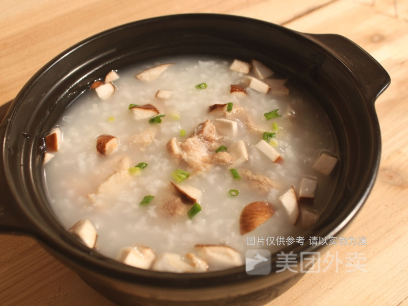 香菇排骨粥图片