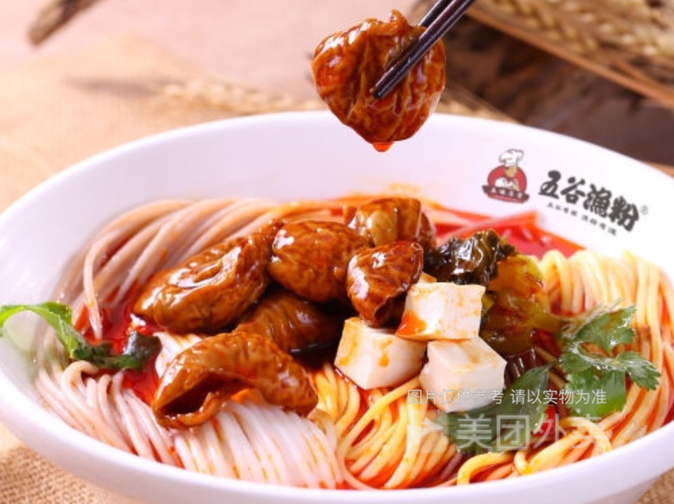 五谷香辣肥肠粉图片