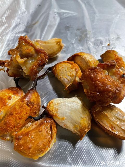烤大蒜图片