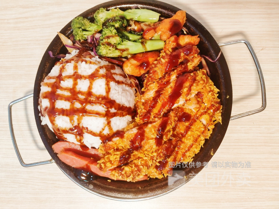 鸡排饭图片
