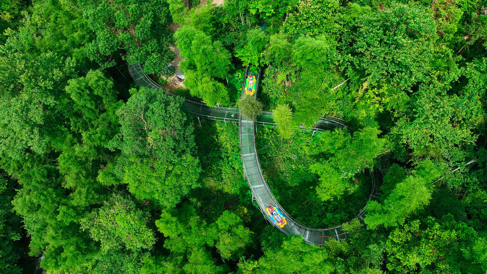 六叠泉漂流图片