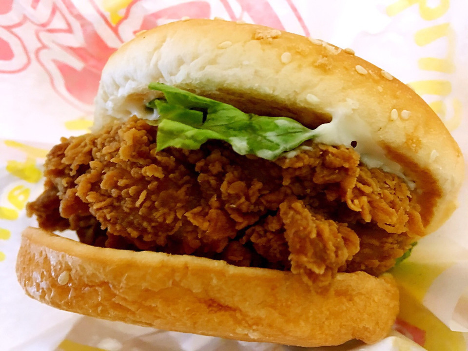 香辣鸡腿堡图片