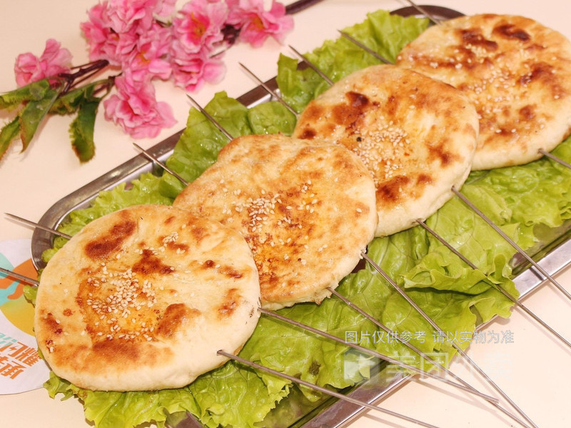 烤烧饼图片