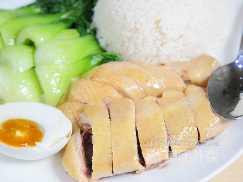 盐焗鸡烧鸭拼盘饭图片