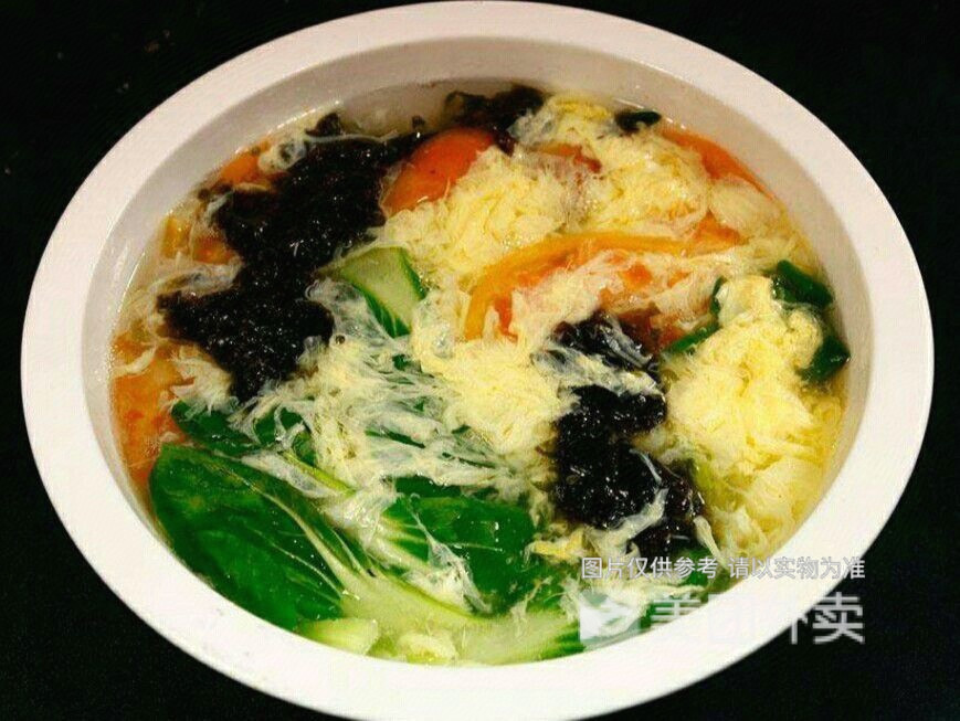 营养紫菜蛋花汤图片