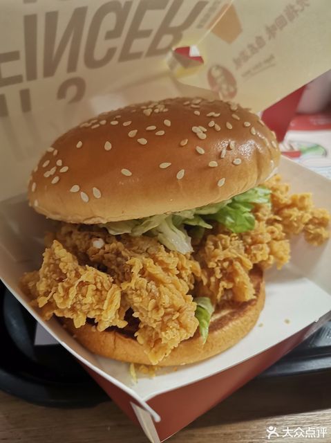 香辣鸡腿堡图片