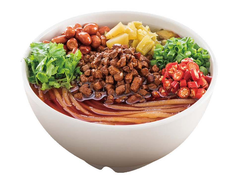 肉酱酸辣粉图片