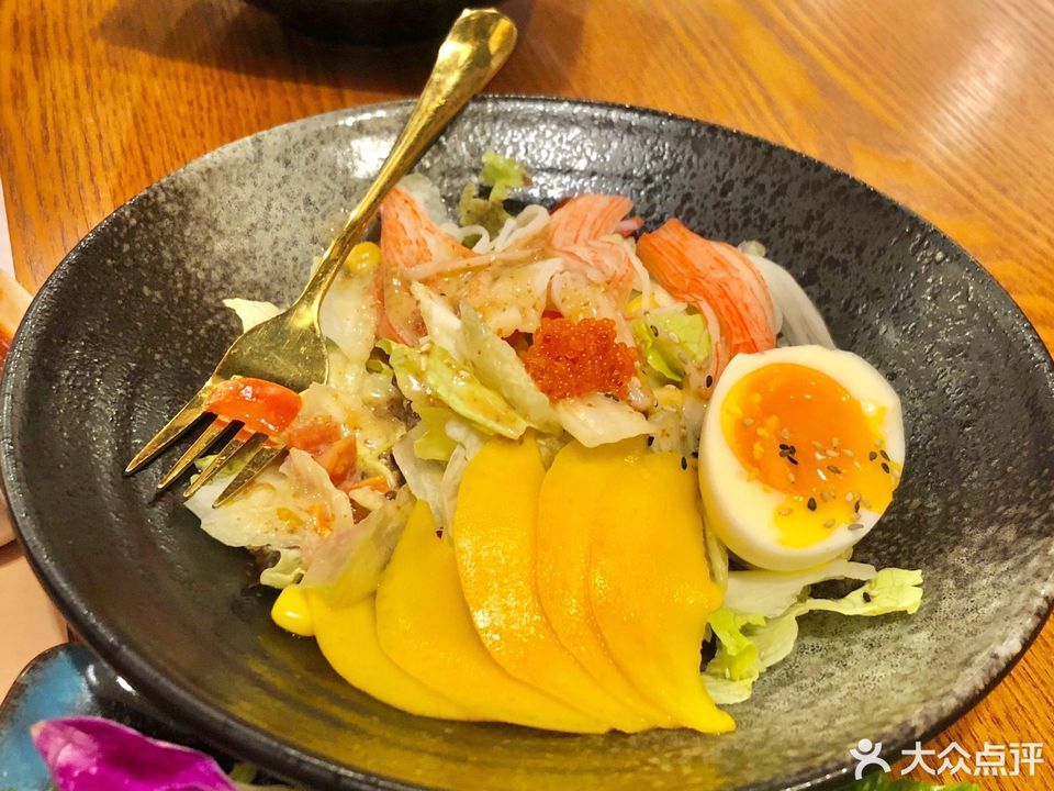 芒果蟹柳沙拉图片