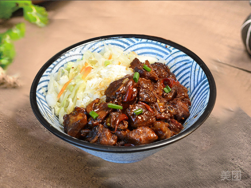 nj土匪鸭盖浇饭图片