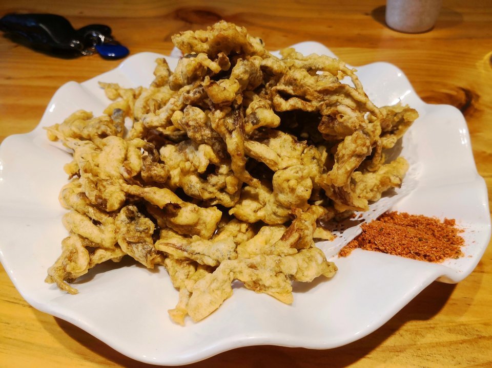 干炸鲜蘑