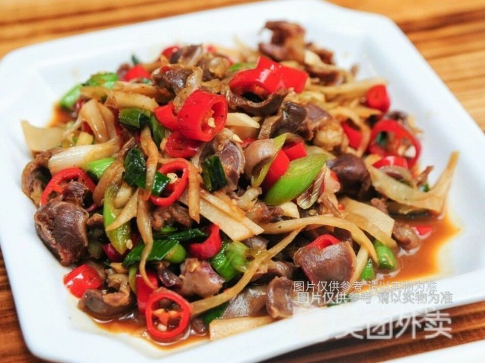 酸泡菜炒鸡杂十米饭图片