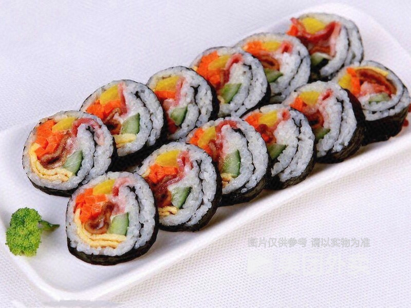 辣白菜紫菜卷图片