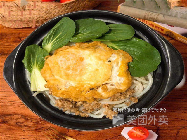 鸡蛋面图片